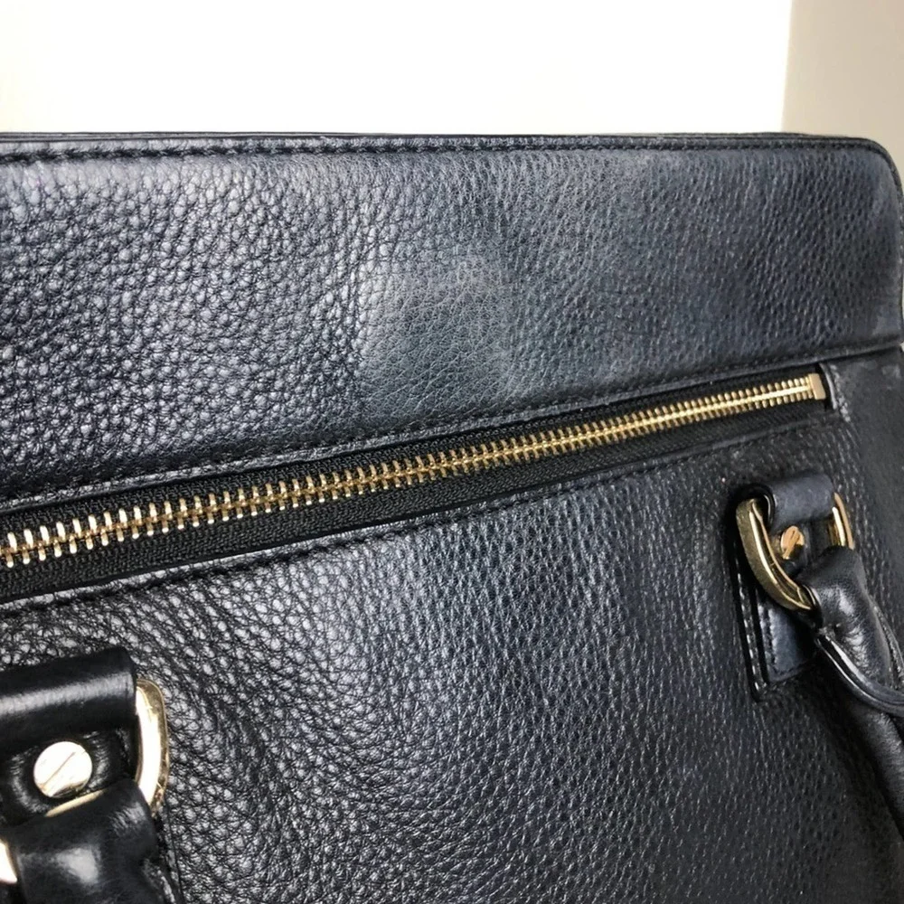 Michael Kors Black Leather Astrid Satchel - Picture 10 of 16